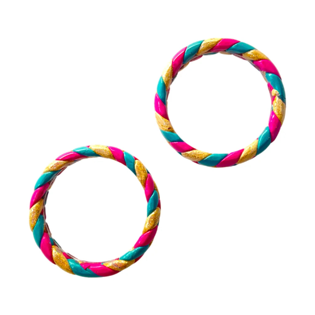 LuxuryGlow Lac Bangles Handmade Rajasthani Lac Bangles – Blue Rani Cream with Golden Zari | LuxuryGlow