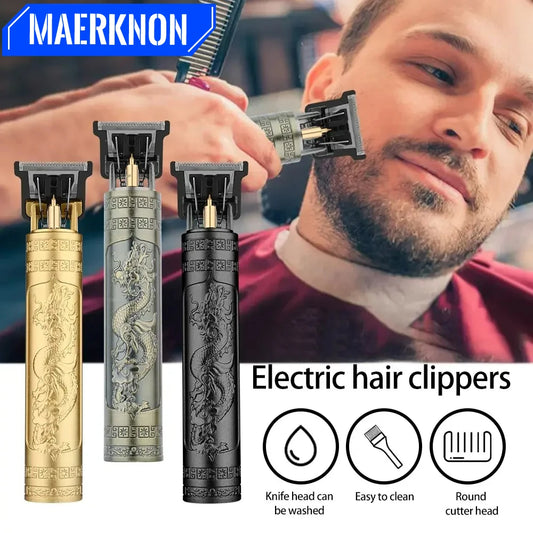 LuxuryGlow T9 USB Rechargeable Hair Clipper – Precision Beard & Hair Trimmer for Men