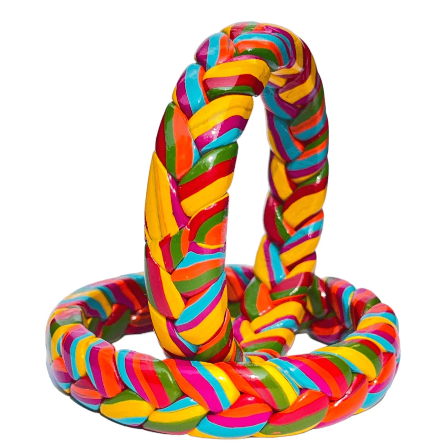 LuxuryGlow Lac Bangles. Jaipur Blossoms – Multicolor Ponytail Style Leheriya