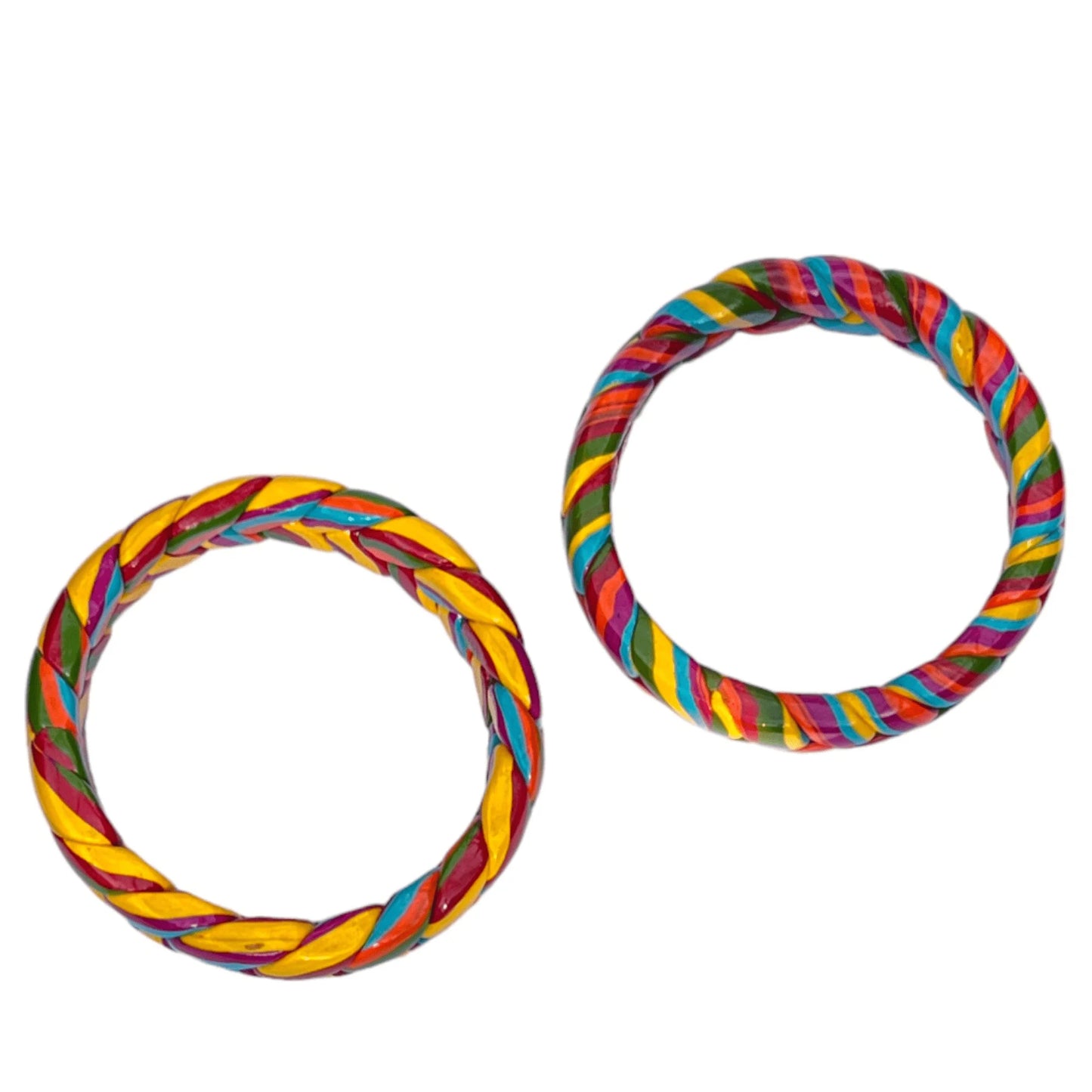 LuxuryGlow Lac Bangles. Jaipur Blossoms – Multicolor Ponytail Style Leheriya