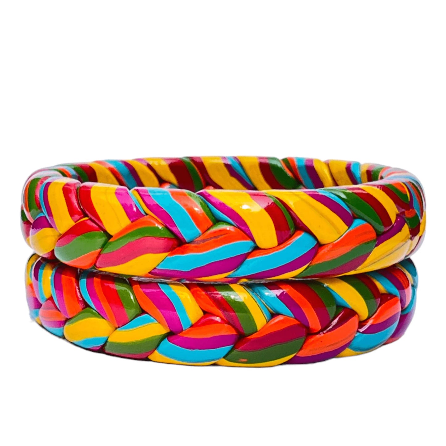 LuxuryGlow Lac Bangles. Jaipur Blossoms – Multicolor Ponytail Style Leheriya