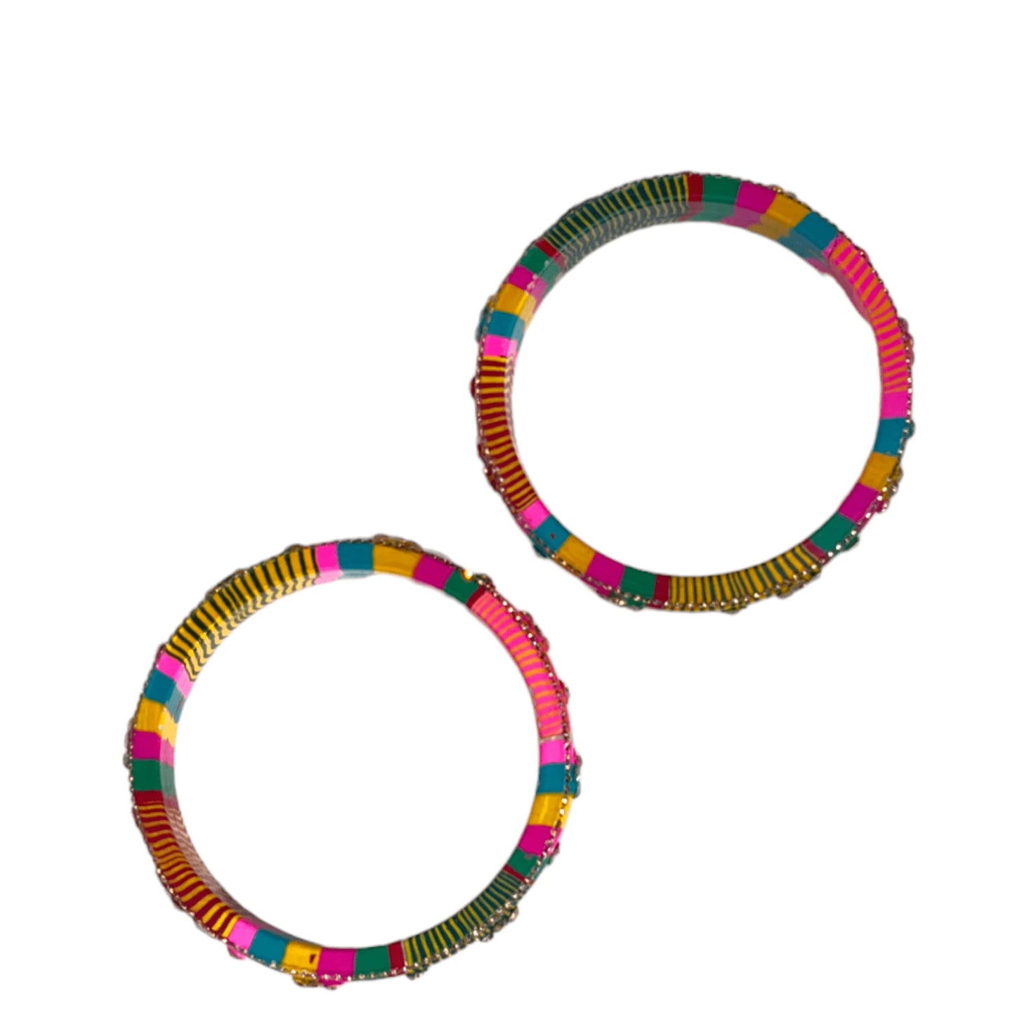 LuxuryGlow Lac Bangles Jaipur Handmade Lac Bangles with Vibrant Colors & Rhinestone Luxury – Aaroz & Co. Exclusive