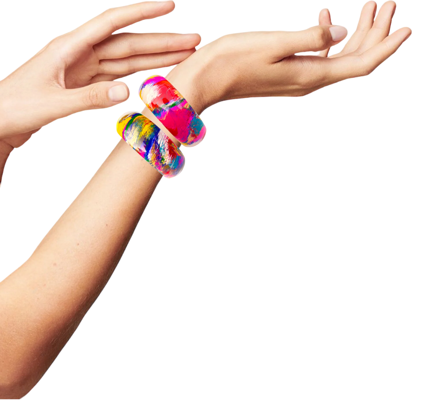 LuxuryGlow Lac Bangles Handmade Multicolor Plain Lac Bangles – Traditional Jaipur Craft (1 Pair)