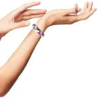 LuxuryGlow Lac Bangles Handmade Rajasthani Lac Bangles – Blue Rani Cream with Golden Zari | LuxuryGlow