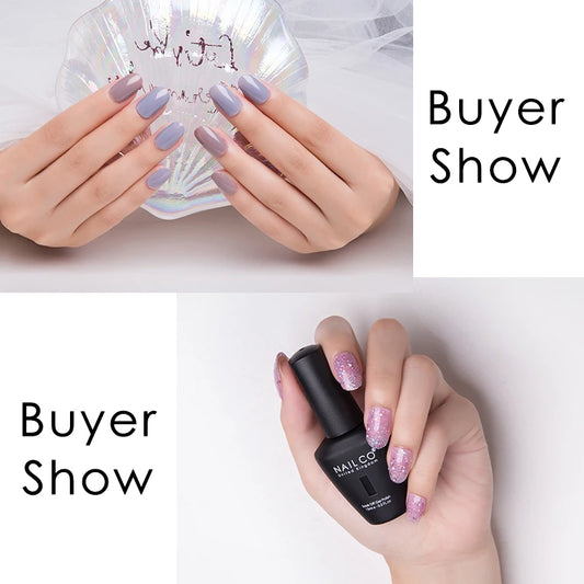 NAILCO Gel Nail Polish – Top Coat, Base Coat & Magic Remover Set (15ml)