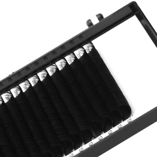 LuxuryGlow 20 Rows Individual Eyelash Extensions – Soft Faux Mink Lashes Natural Look C66