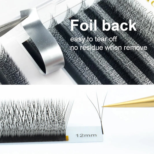 NAGARAKU 3D W-Shape Premade Lash Fans – Soft, Natural & Lightweight Faux Mink Extensions