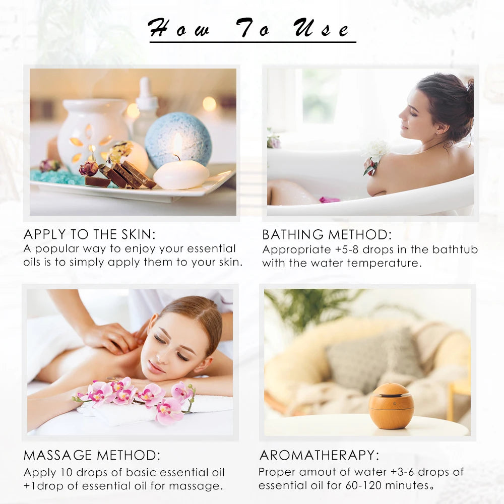 Aceite esencial puro MAYJAM 100 ml: aceite de aromaterapia con gotero para humidificadores, velas y difusores