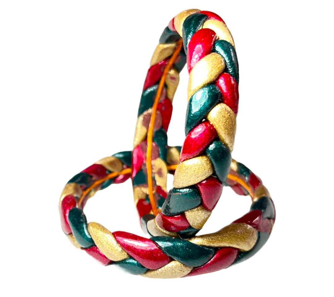 LuxuryGlow Lac Bangles Handmade Jaipur  – Ponytail Style | Traditional & Trendy by