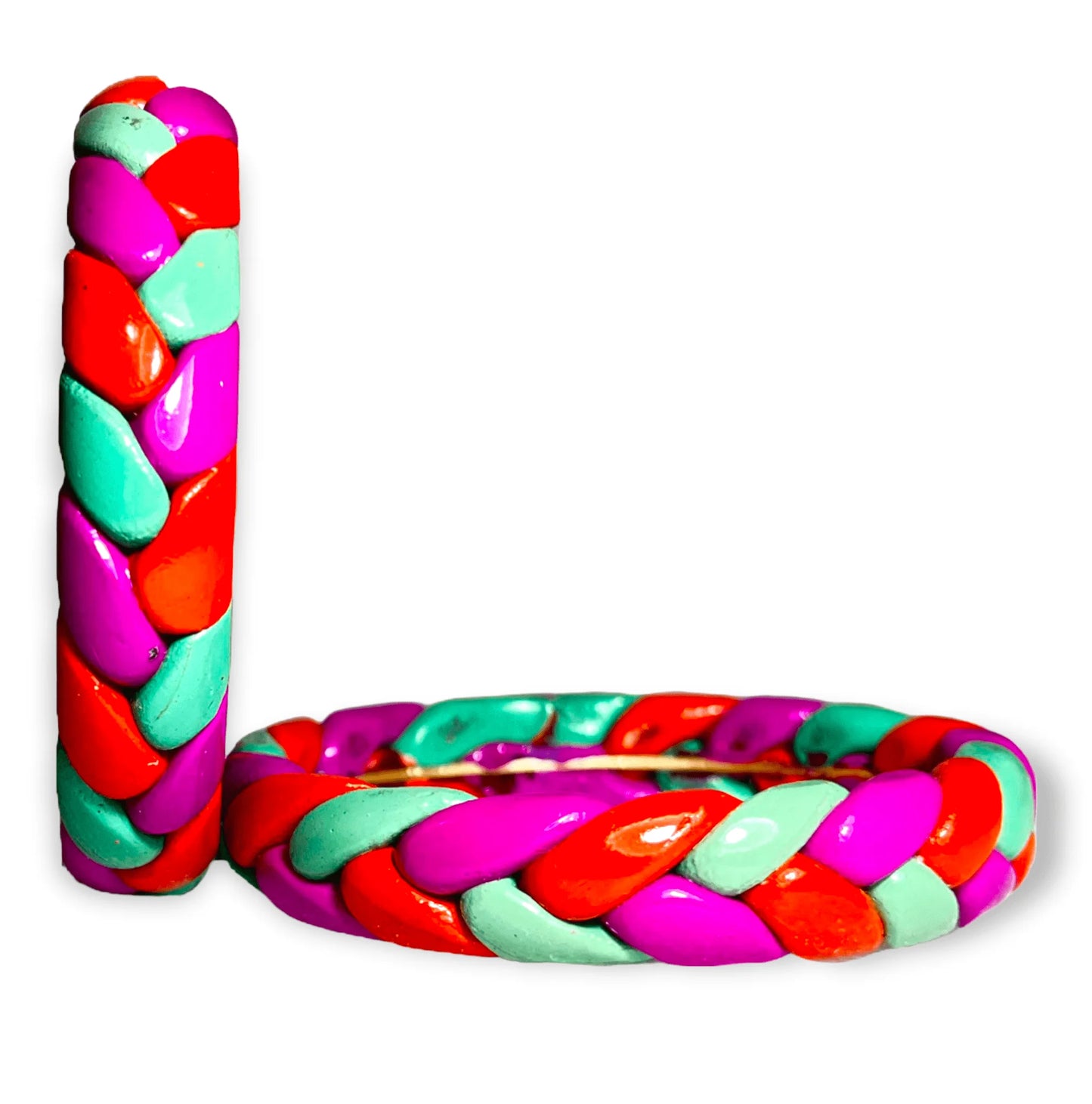 LuxuryGlow Lac Bangles Ponytail Style Kada – Handmade Jaipur Lac Jewelry |