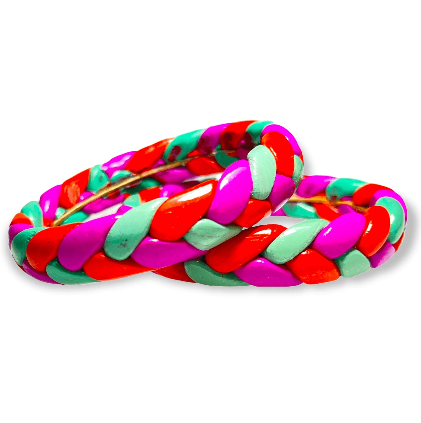 LuxuryGlow Lac Bangles Ponytail Style Kada – Handmade Jaipur Lac Jewelry |