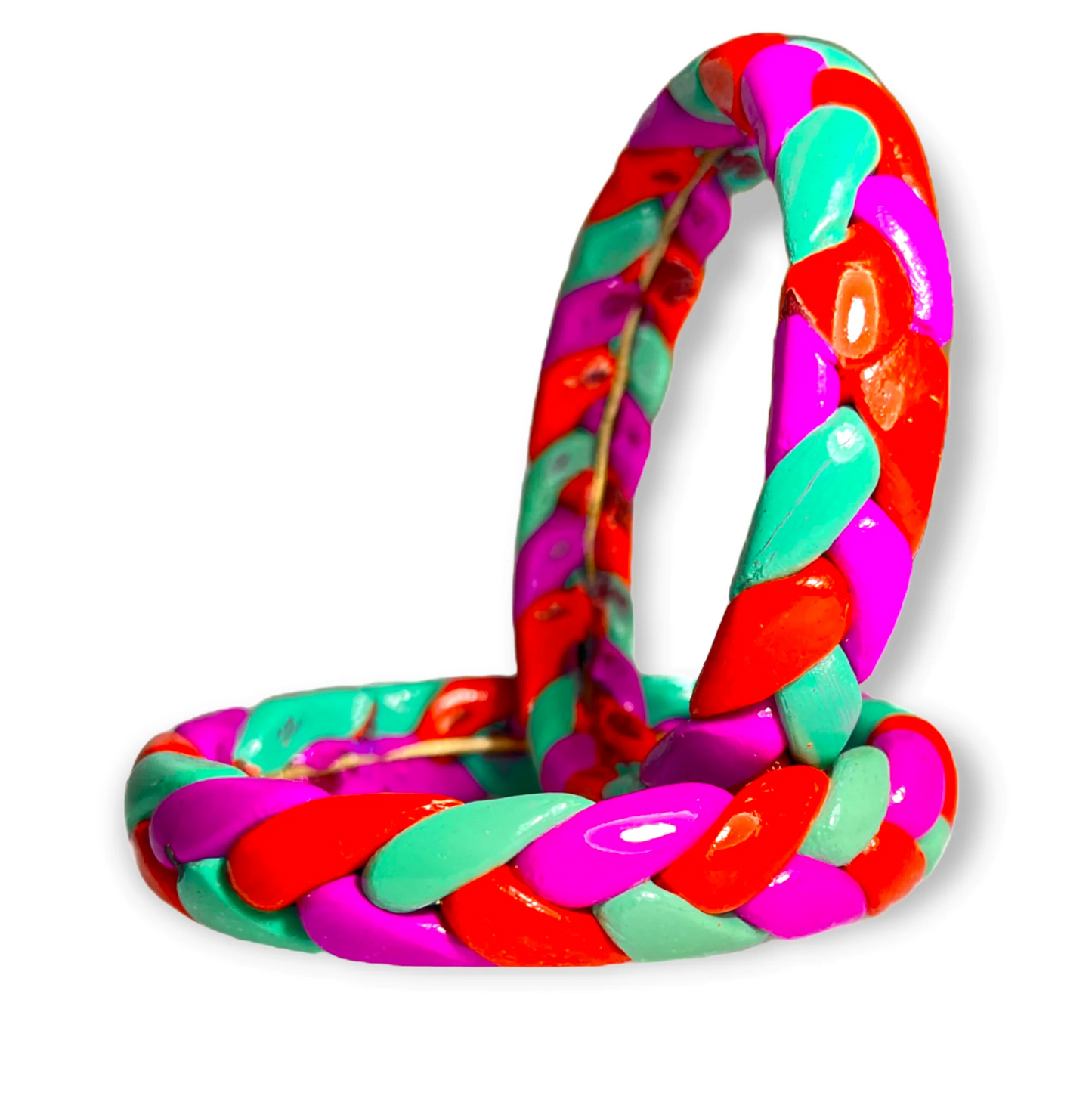 LuxuryGlow Lac Bangles  Handmade Jaipur  – Ponytail Style Kada | Antique Finish by