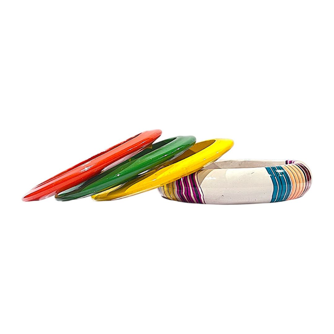 LuxuryGlow Lac Bangle  Lac & Luxe – Limited Edition Jaipur Handmade Lac Bangle Set in Bold Colors