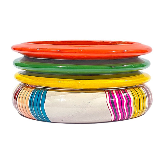 LuxuryGlow Lac Bangle  Lac & Luxe – Limited Edition Jaipur Handmade Lac Bangle Set in Bold Colors