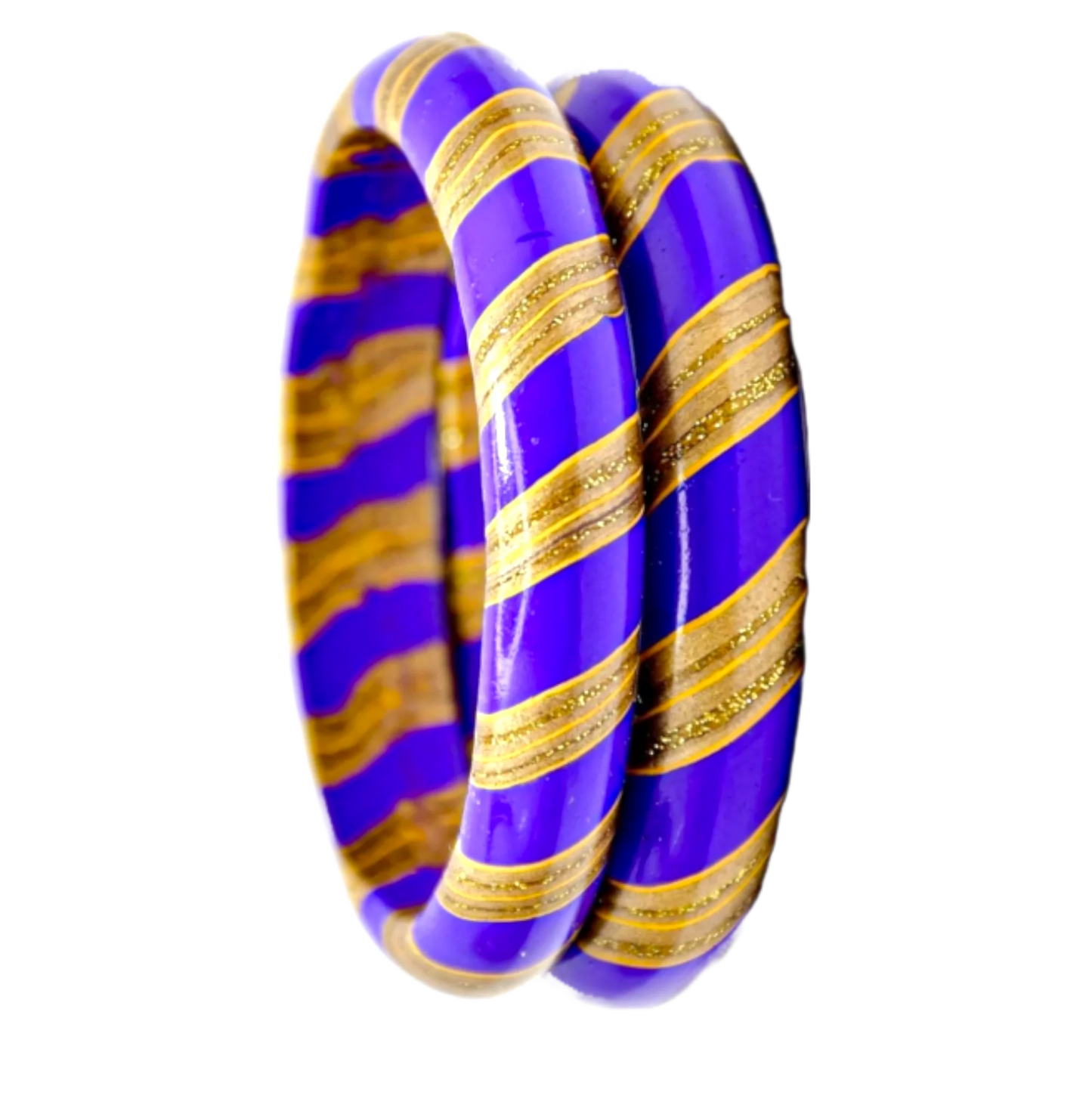 LuxuryGlow Jaipur Handmade Lac Kada Plain Leheria Set (12pc) | Traditional Rajasthani Bangles by