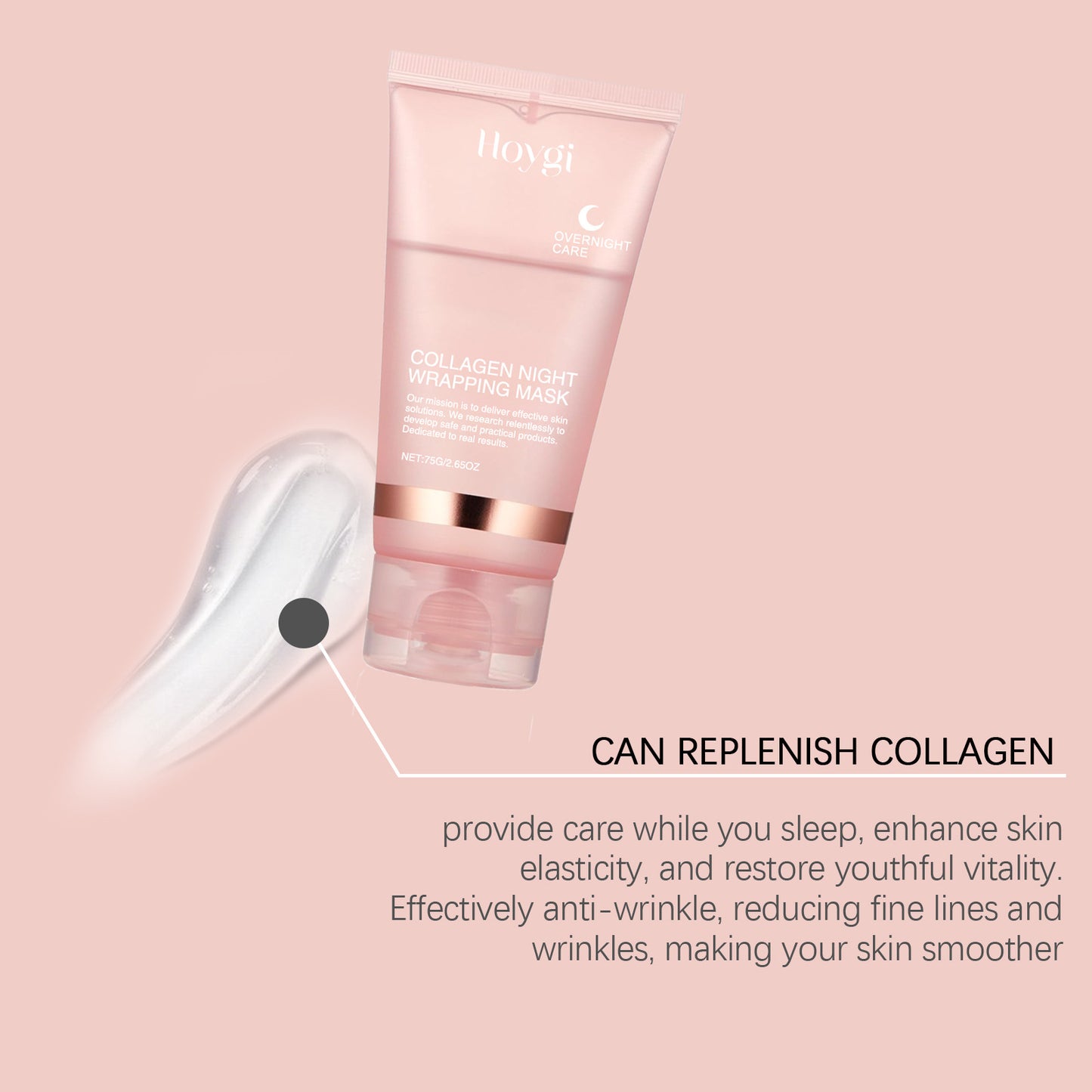 eelhoe Collagen Overnight Peel‑Off Mask Set – Korean Night‑Wrap for Deep Hydration, Brightening & Firming