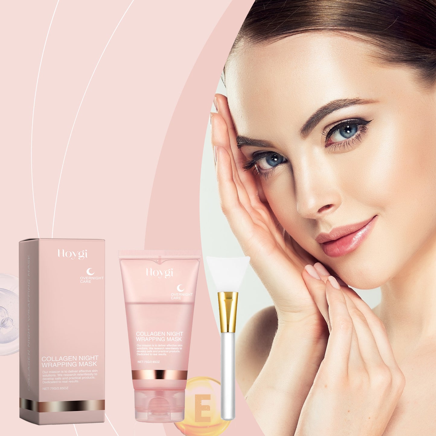 eelhoe Collagen Overnight Peel‑Off Mask Set – Korean Night‑Wrap for Deep Hydration, Brightening & Firming