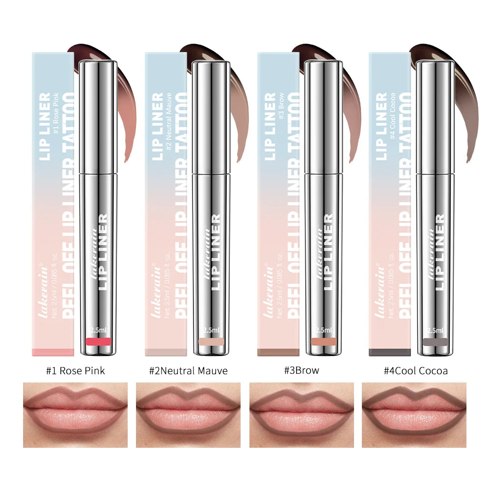 Delineador de labios Peel-Off Tattoo de ibcccndc: tinte mate resistente al agua y de larga duración