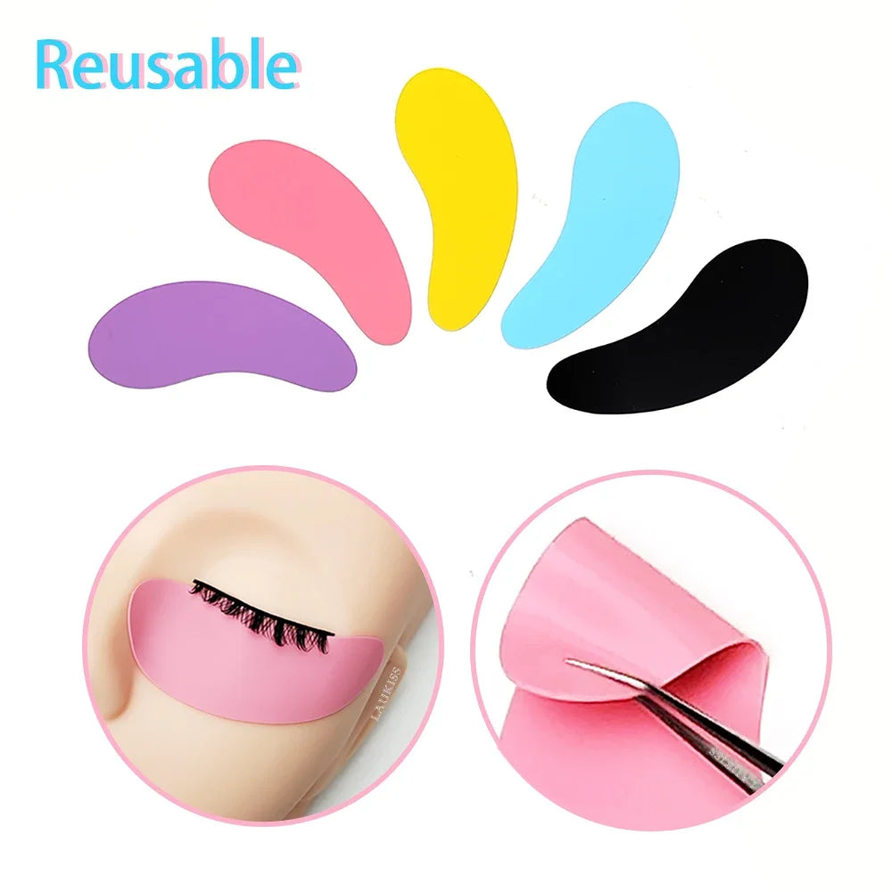 FASPECH  Reusable Silicone Under Eye Pads for Eyelash Extension & Lash Lift – Soft, Thin & Skin-Friendly (1 Pair)