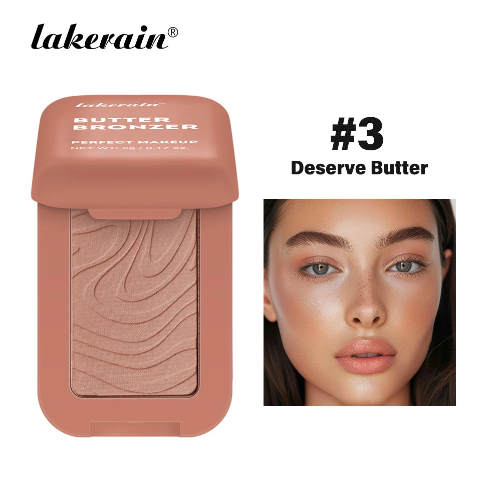 Bronceador Lakerain Butter: rubor nude sedoso y resistente al agua