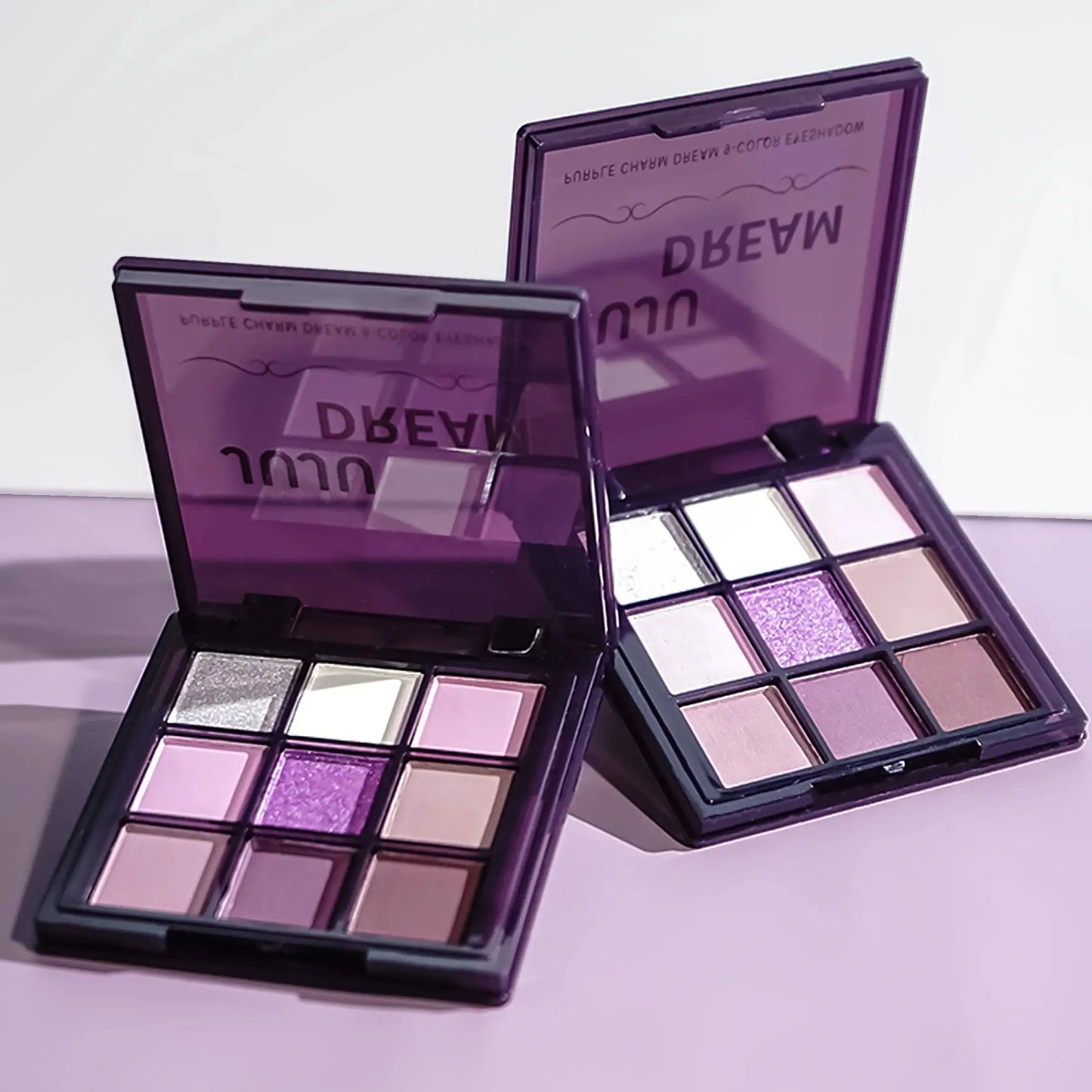 LuxuryGlow Purple Eyeshadow Palette – 9 Long-Lasting Natural & Shimmery Shades
