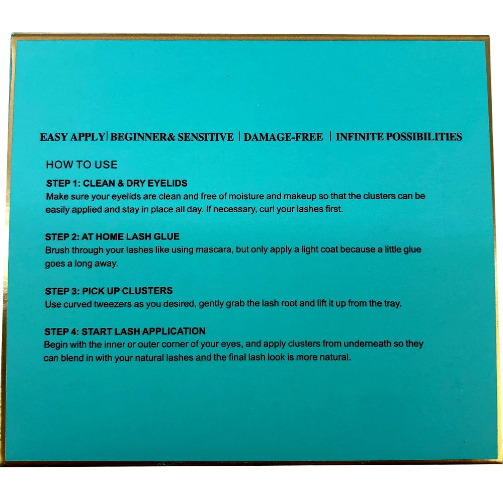 رموش صناعية من HBZGTLAD - تجعيدات على شكل حرف D، طول مختلط، مظهر طبيعي من HBZGTLAD