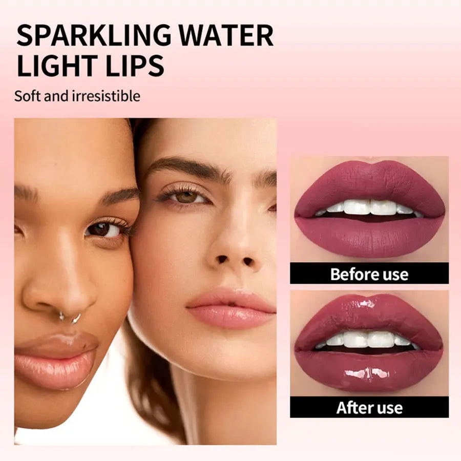 Aceite labial en gelatina Crystal Clear de Julystar: brillo labial hidratante y suavizante con aroma afrutado.