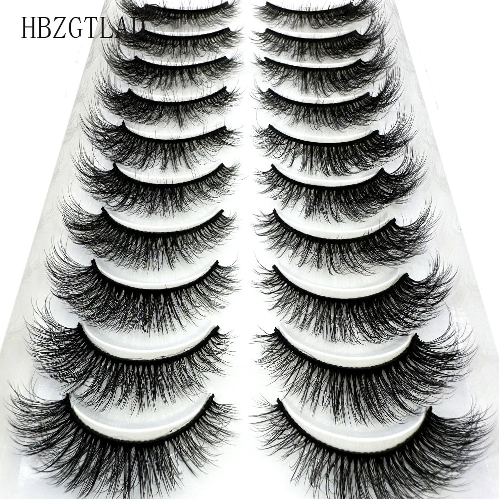 LuxuryGlow 10 Pairs Fluffy 3D Mink False Eyelashes – Soft, Dramatic & Reusable