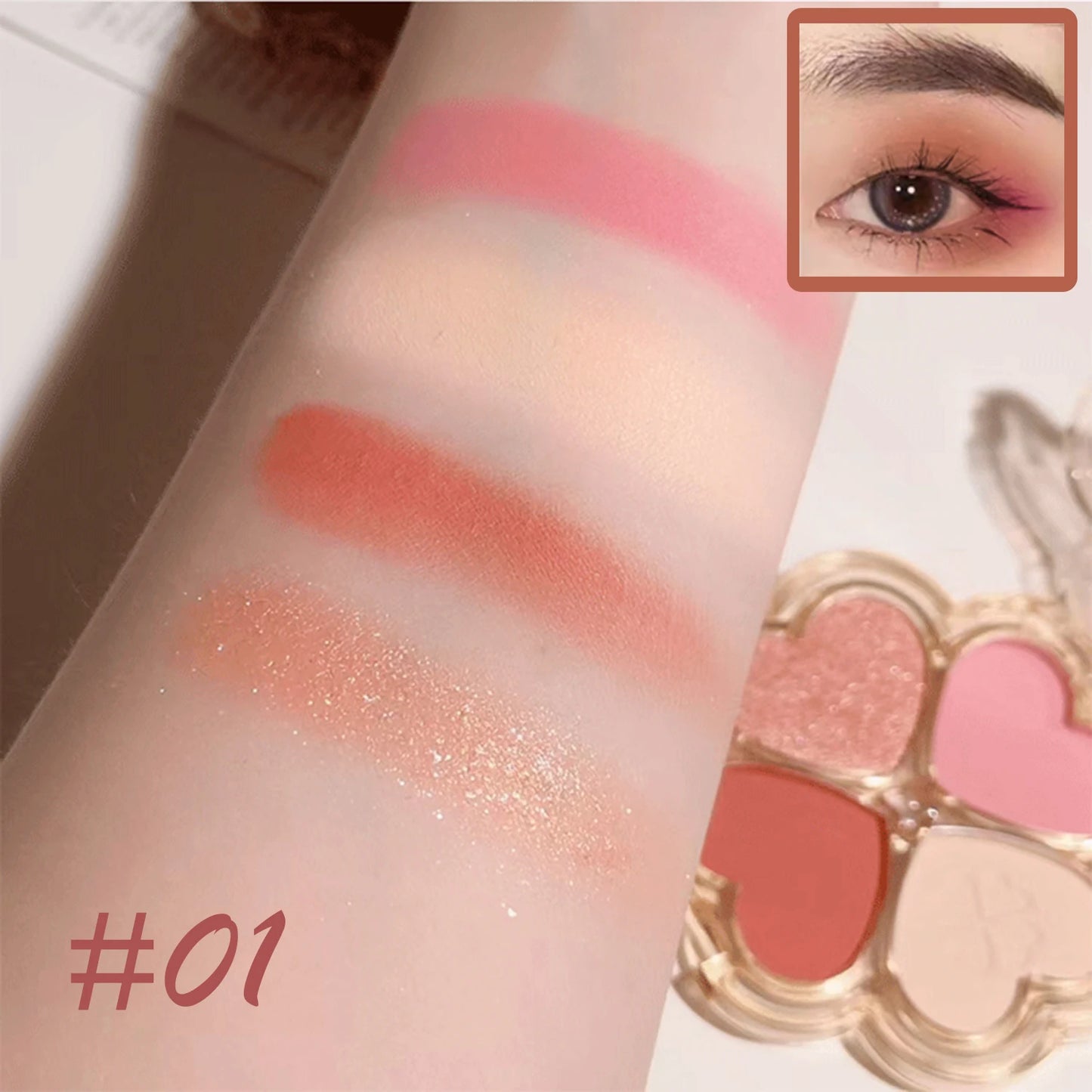 لوحة ظلال العيون دريم لاكي كلوفر من جوجو، 4 ألوان - ألوان مطفية ولامعة ومقاومة للماء