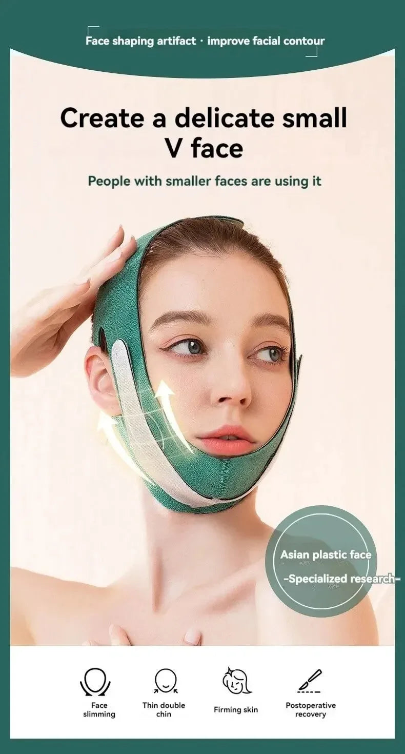LuxuryGlow Slimming Face Belt — Double Chin Reducer & V Face Lifting Mask for All Face Shapes