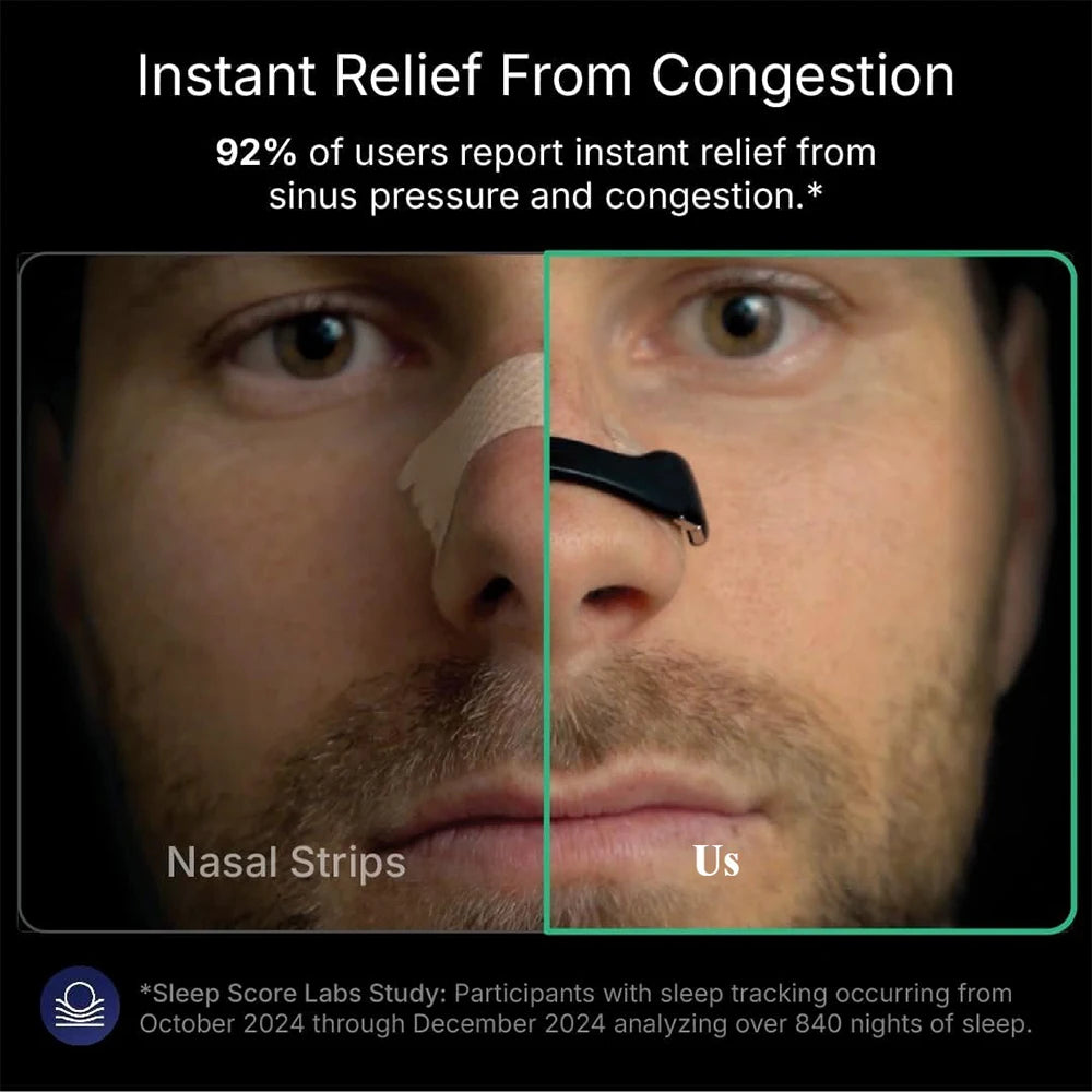 LuxuryGlow Skin Safe Magnetic Nasal Strips – Anti-Snoring & Breathing Aid Starter Kit