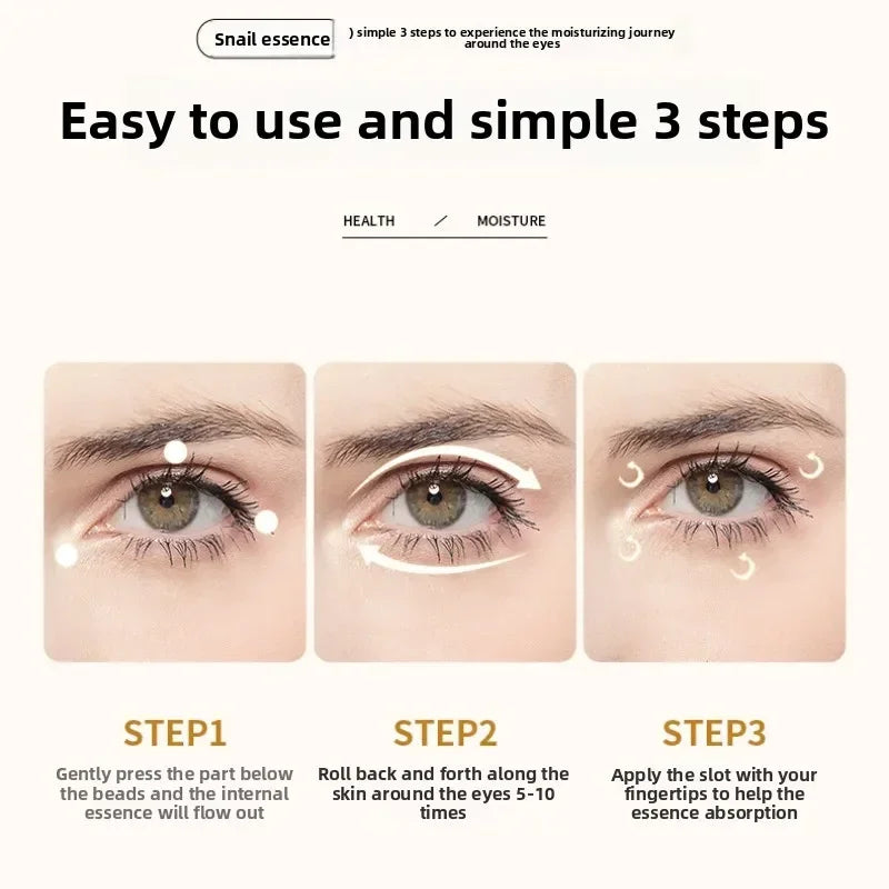 Set de cuidado facial antiedad LuxuryGlow con colágeno de caracol | Crema facial y sérum para contorno de ojos para arrugas y ojeras