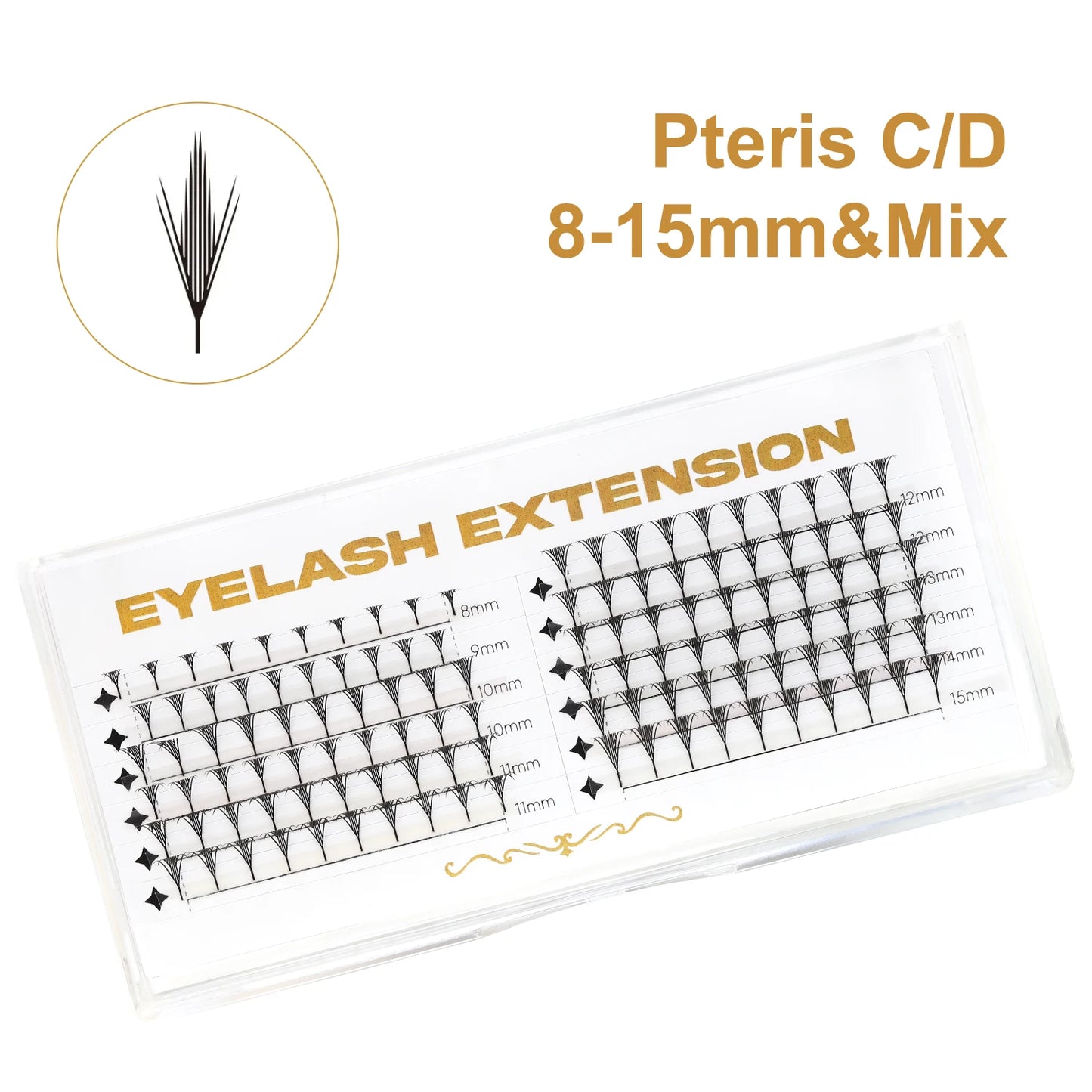 lashrujade Premade Volume Fan Lashes – Soft Faux Mink, Natural Look for Salon & DIY Use