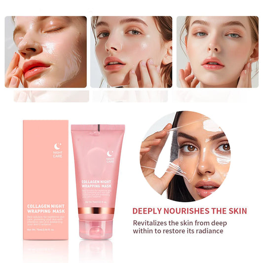 Lakerain Collagen Peel-Off Night Mask – Hydrating, Brightening & Firming Skincare for Glowing Skin