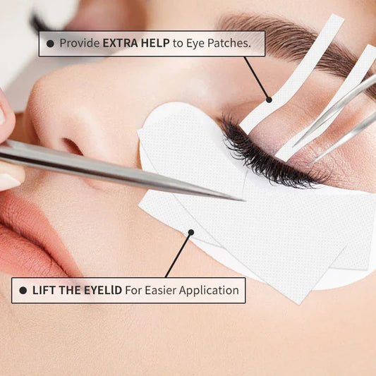 شريط HUAZDS Micropore Lash لتمديدات الرموش - مجموعة لفات من 5/10 قطع