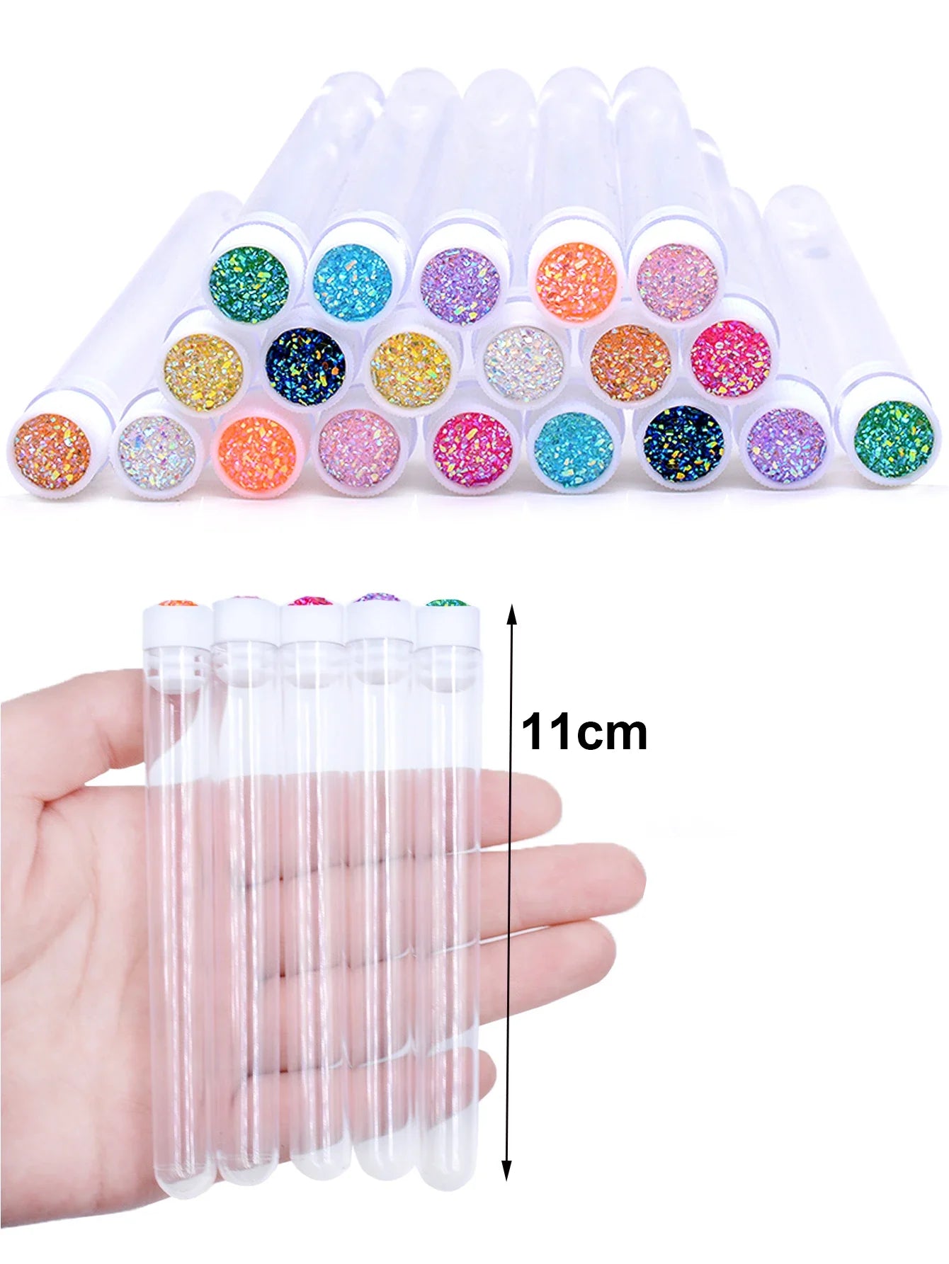 ZXZZS 20PCS Reusable Eyelash Brush Set with Dust-Proof Tubes – Replaceable Mascara Wands for Lash & Brow Makeup