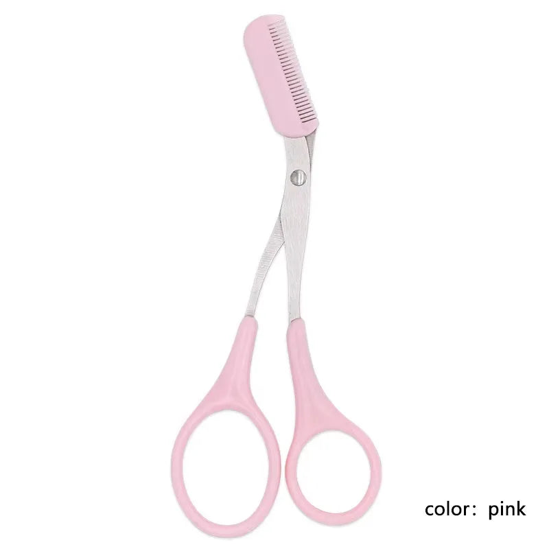 Recortador de cejas LuxuryGlow con peine: cuchilla de precisión de acero inoxidable para principiantes