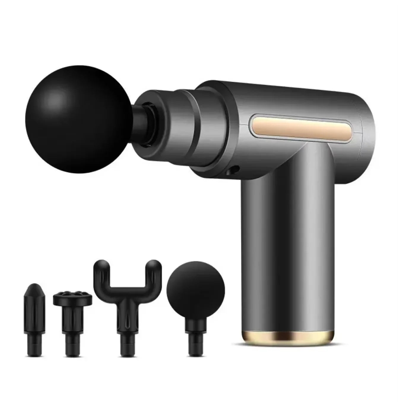 Pistola de masaje fascial eléctrica LuxuryGlow: relajación muscular profunda con pantalla