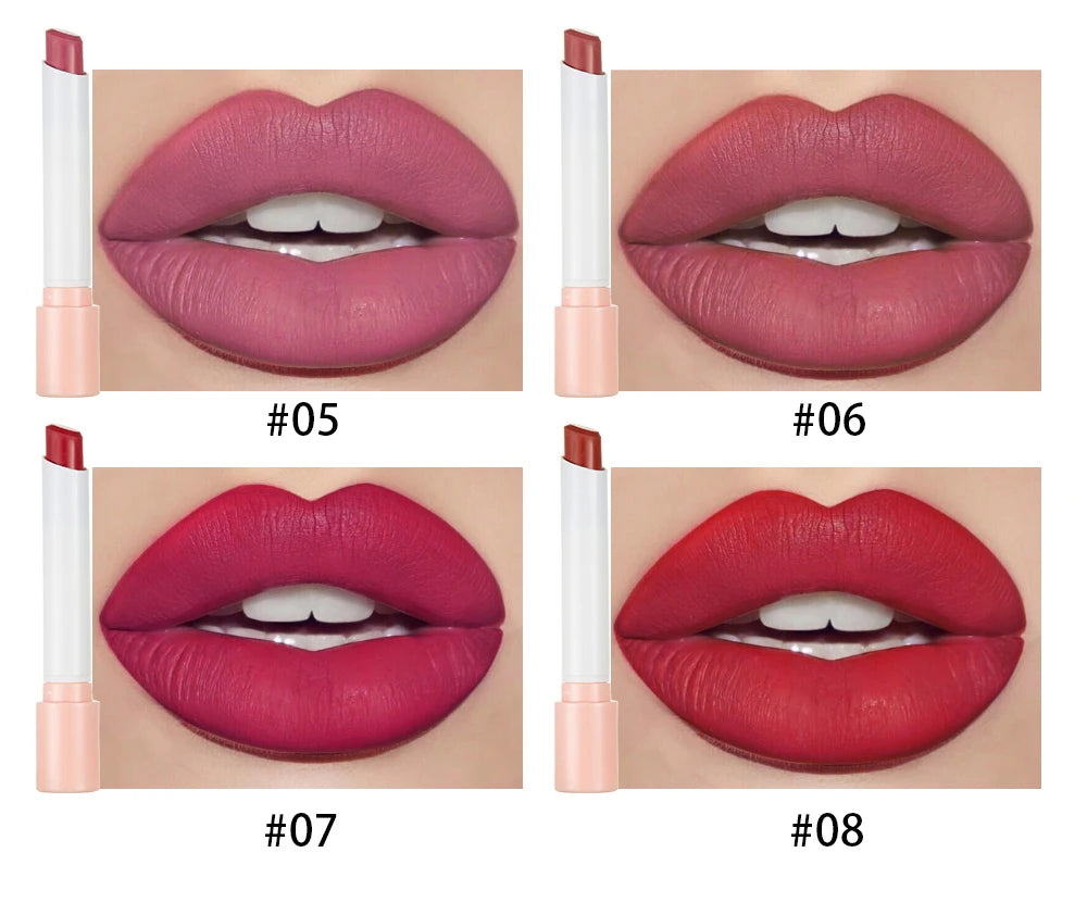 Set de labiales mate Handaiyan | 4 mini labiales de terciopelo que no se decoloran