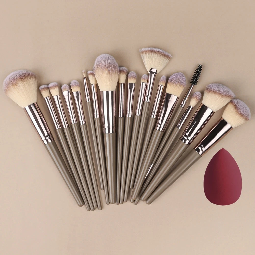 ZSRUNHUI 1–20 Pcs Professional Makeup Brush Set – Soft, Precise & Multi-Use