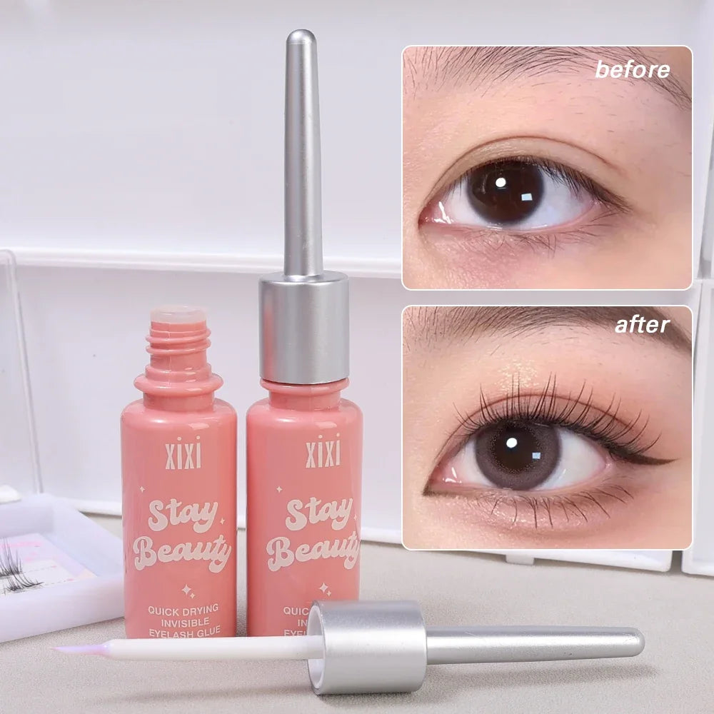 LuxuryGlow Quick Dry Invisible False Eyelash Glue – Transparent, Waterproof & Long-Lasting
