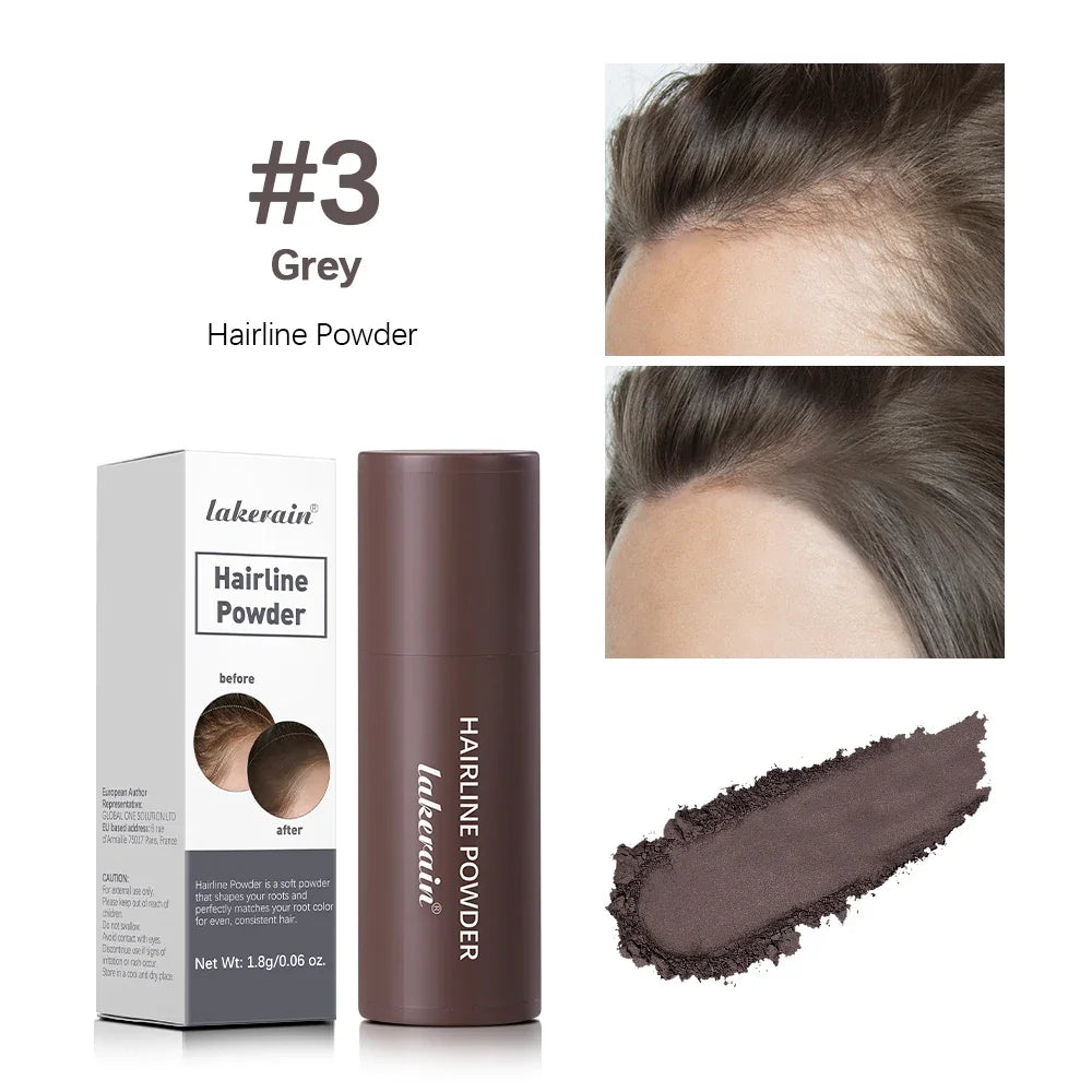 Lápiz corrector de raíces y líneas capilares LuxuryGlow resistente al agua: polvo en barra con cobertura instantánea de canas