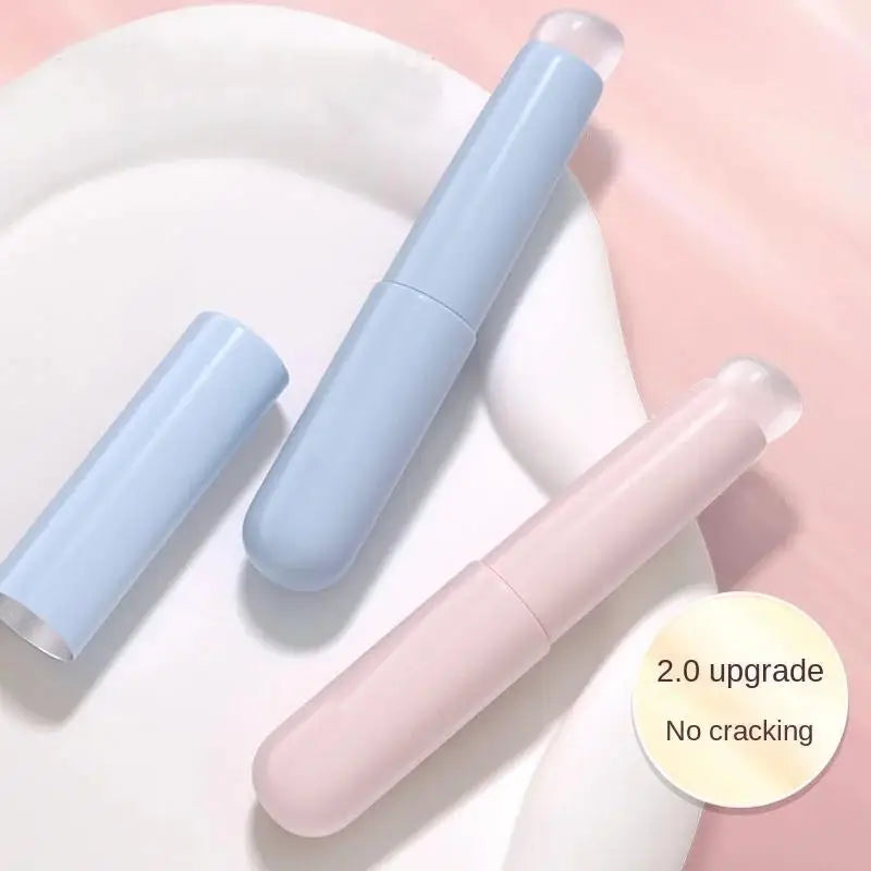 WRDEW Silicone Lip Brush with Cap | Portable Lipstick & Balm Applicator