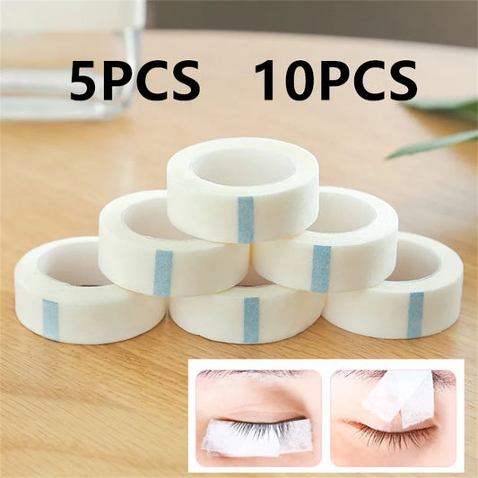 MASSA 5/10PCS White Breathable Eyelash Extension Tape – Lint-Free, Skin-Safe
