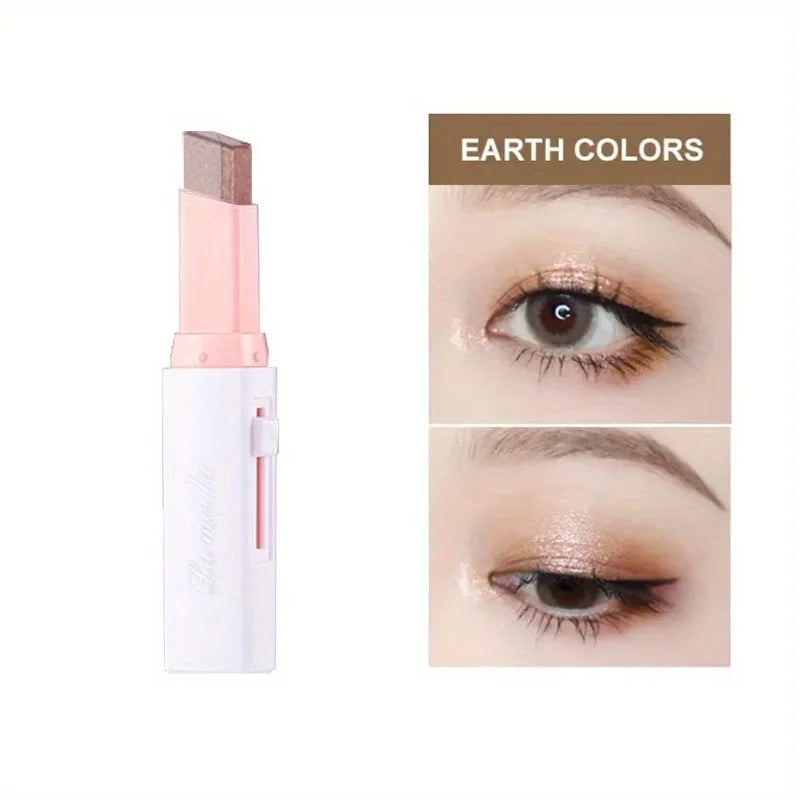 Sombra de ojos en barra LuxuryGlow Two-Tone Gradient: look 3D natural, sin manchas