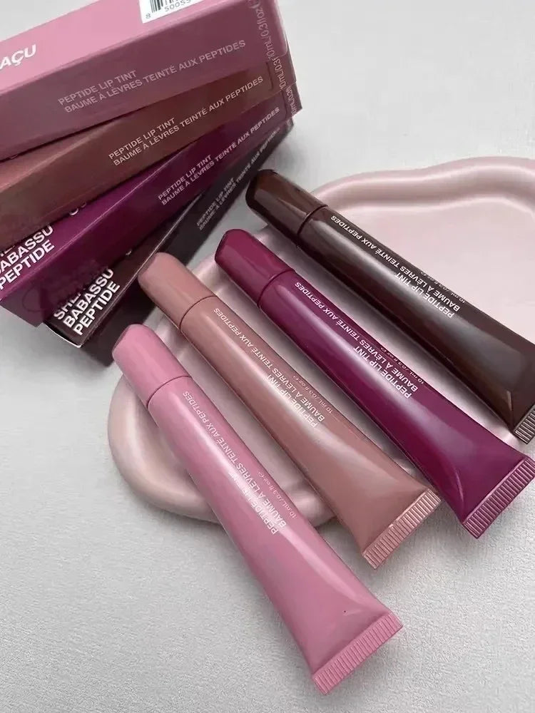 Set de brillo labial hidratante Page Vine de 9 colores: aceite en gel nutritivo y voluminizador de larga duración