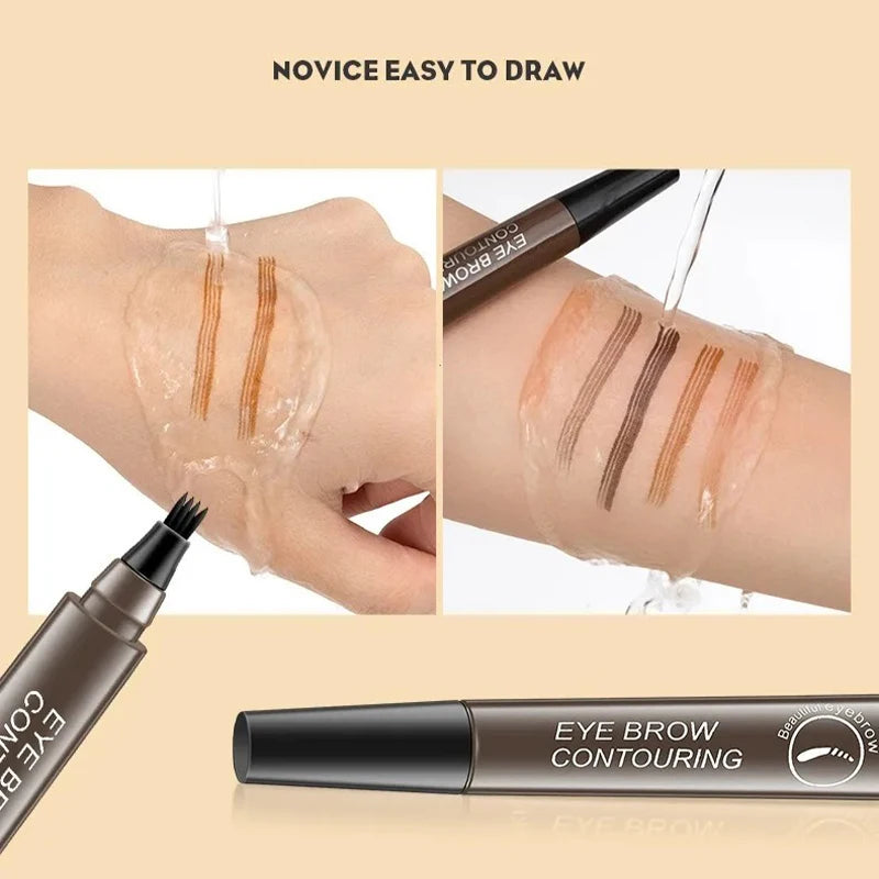OREADEX 4-Point Eyebrow Pencil – Waterproof, Long-Lasting Natural Brow Pen