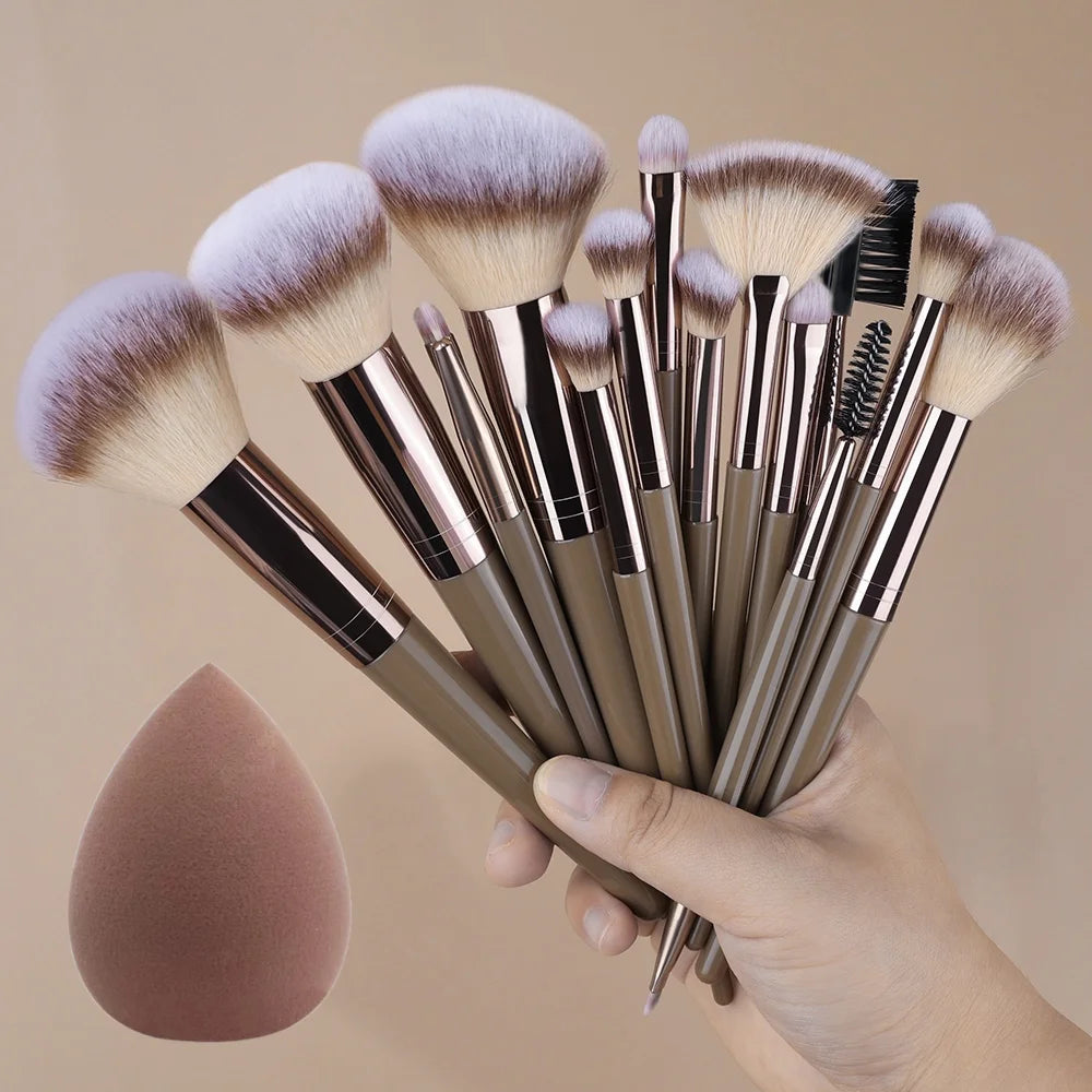 ZSRUNHUI 1–20 Pcs Professional Makeup Brush Set – Soft, Precise & Multi-Use