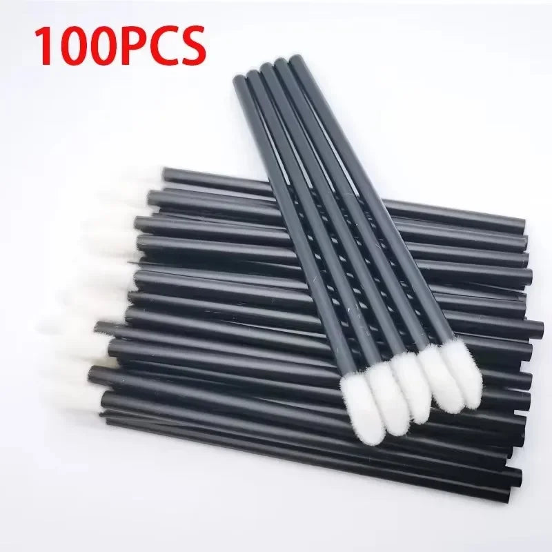 Aplicadores de brillo labial desechables CNKESS (50/100 pinceles suaves)