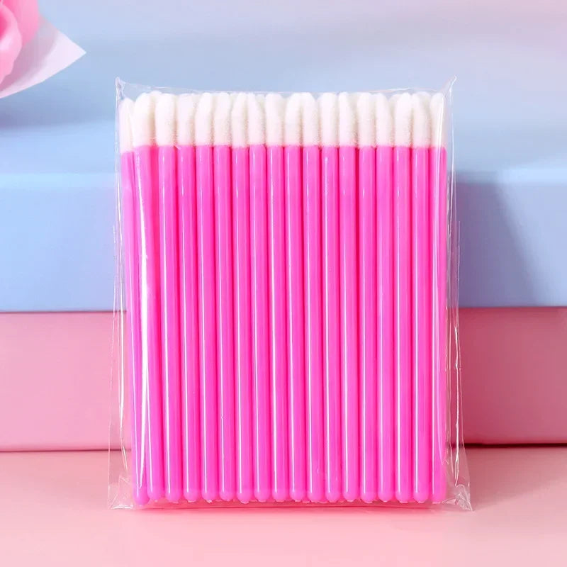 Aplicadores de brillo labial desechables CNKESS (50/100 pinceles suaves)
